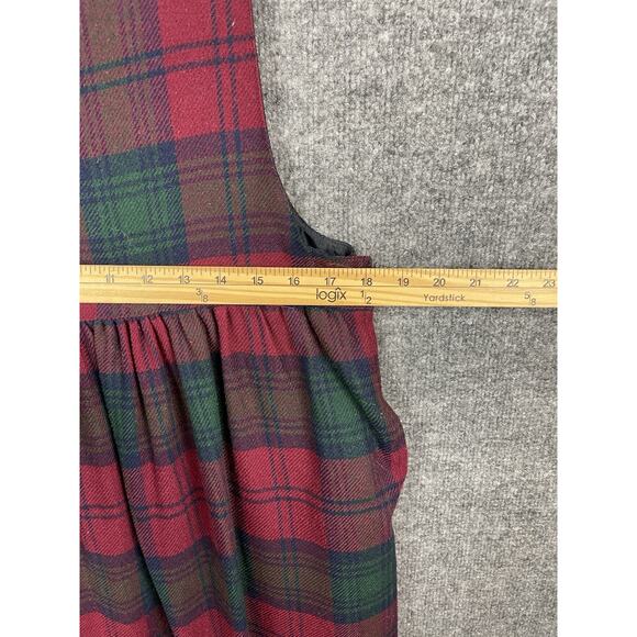 Ventage Walker & Lane Plaid Corduroy Pinafore Dress Size 12 - Picture 5 of 11